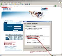 Certifikát serveru pro Internetbanking České spořitelny